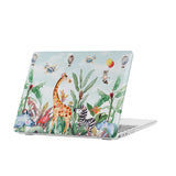 personalized microsoft laptop case features a lightweight two-piece design and Rainforest Animals print