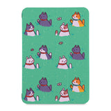 the front view of Personalized Samsung Galaxy Tab Case with Sushi Cats design