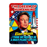 the front view of Personalized Samsung Galaxy Tab Case with Elon Musk SpaceX design