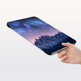 a hand is holding the Personalized Samsung Galaxy Tab Case with Nature Wonder design