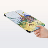 a hand is holding the Personalized Samsung Galaxy Tab Case with Fairy Tale design