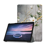 Personalized Samsung Galaxy Tab Case with Flower Painting design provides screen protection during transit