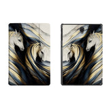 the whole printed area of Personalized Samsung Galaxy Tab Case with Horses design