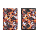 the whole printed area of Personalized Samsung Galaxy Tab Case with Sushi Cats design