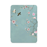 front view of personalized kindle paperwhite case with Birds design