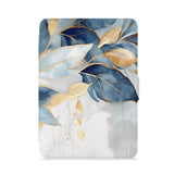 front view of personalized kindle paperwhite case with with Artistic Flower design - swap