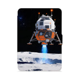 front view of personalized kindle paperwhite case with Universe design