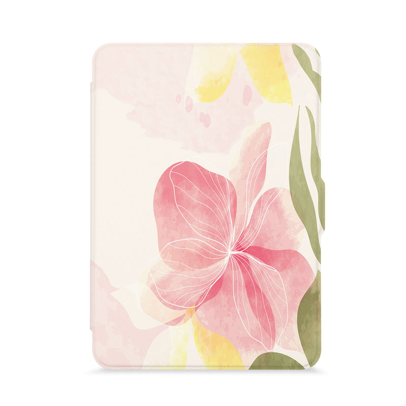 front view of personalized kindle paperwhite case with with Abstract design - swap