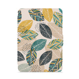 front view of personalized kindle paperwhite case with Leaves design