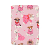 front view of personalized kindle paperwhite case with Lovely Dog design