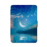 front view of personalized kindle paperwhite case with Starry Night design