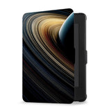 Opens and closes just like a book to wake your Kindle or put it to sleep kindle case with Universe design