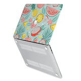 hardshell case with Tropical Fruits design has rubberized feet that keeps your MacBook from sliding on smooth surfaces