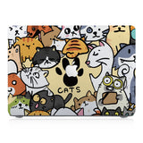 This lightweight, slim hardshell with Cute Cats design is easy to install and fits closely to protect against scratches