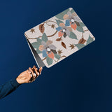 personalized microsoft laptop case features a lightweight two-piece design and Artistic Flower print