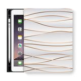 frontview of personalized iPad folio case with Luxury design