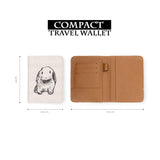 compact size of personalized RFID blocking passport travel wallet with Little Bunny design
