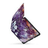personalized iPad case with pencil holder and Crystal Diamond design