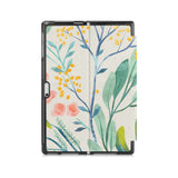 the back side of Personalized Microsoft Surface Pro and Go Case with Pink Flower design