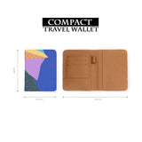 compact size of personalized RFID blocking passport travel wallet with Blossom design