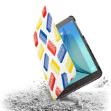 the drop protection feature of Personalized Samsung Galaxy Tab Case with Retro Game design
