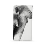Back Side of Personalized iPhone Wallet Case with Elephant design - swap