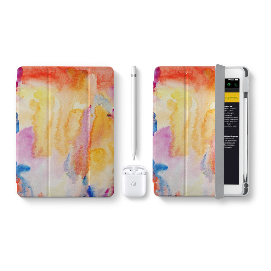 Vista Case iPad Premium Case with Splash Design perfect fit for easy and comfortable use. Durable & solid frame protecting the tablet from drop and bump.