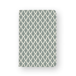 front view of personalized RFID blocking passport travel wallet with Elegant Pattern design