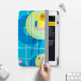 Vista Case iPad Premium Case with Beach Design has built-in magnets are strategically placed to put your tablet to sleep when not in use and wake it up automatically when you need it for an extended battery life.