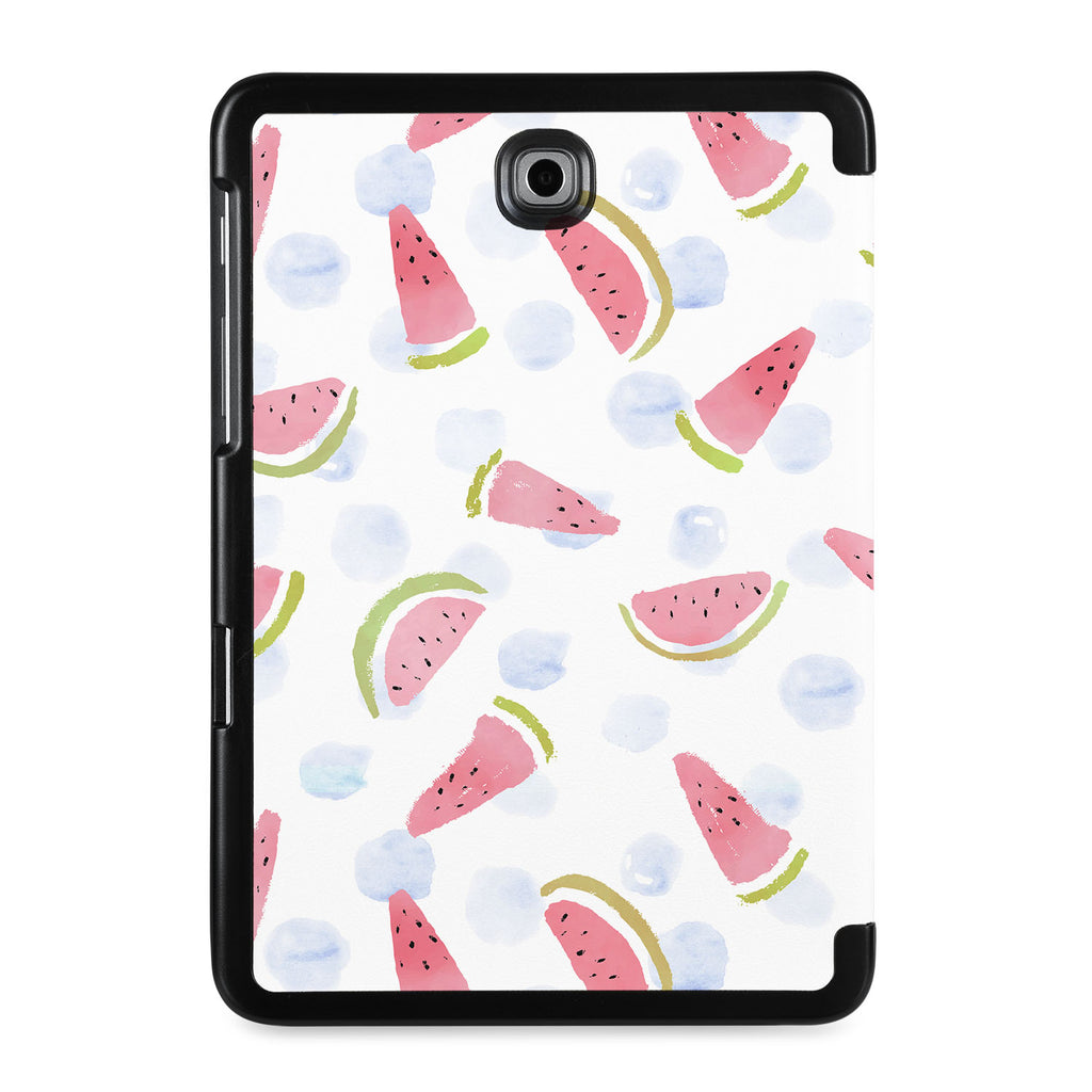 the back view of Personalized Samsung Galaxy Tab Case with Fruit Red design