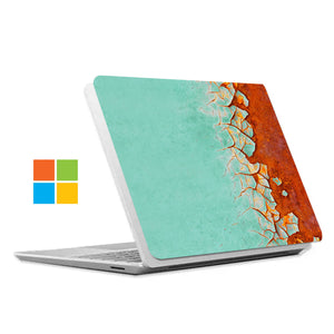 The #1 bestselling Personalized microsoft surface laptop Case with Rusted Metal design