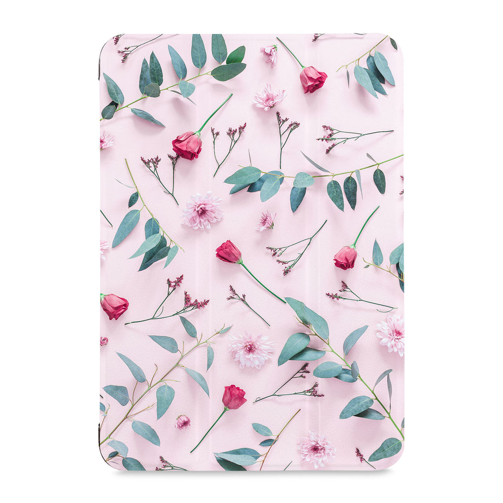 the front view of Personalized Samsung Galaxy Tab Case with Flat Flower 2 design