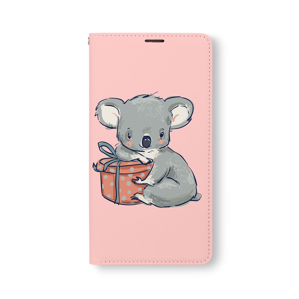 Front Side of Personalized Samsung Galaxy Wallet Case with KoalaAndFriendsTang design