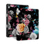 iPad Trifold Case - Black Flower