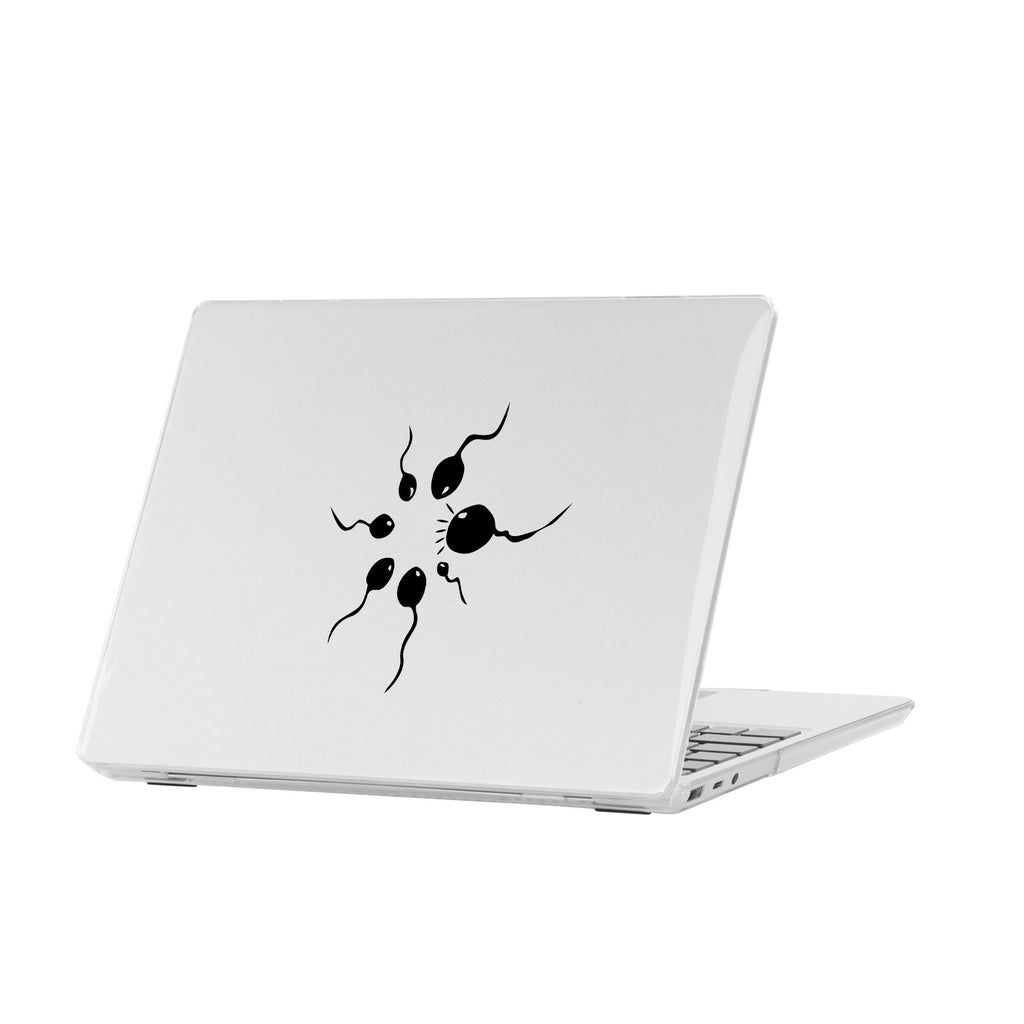 personalized microsoft laptop case features a lightweight two-piece design and Apple Logo Fun print