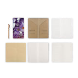 midori style traveler's notebook with Crystal Diamond design, refills and accessories