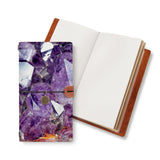 opened midori style traveler's notebook with Crystal Diamond design