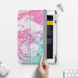 Vista Case iPad Premium Case with Abstract Oil Painting Design has built-in magnets are strategically placed to put your tablet to sleep when not in use and wake it up automatically when you need it for an extended battery life.