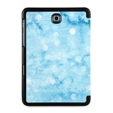 the back view of Personalized Samsung Galaxy Tab Case with Winter design
