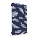 the side view of Personalized Samsung Galaxy Tab Case with Feather design