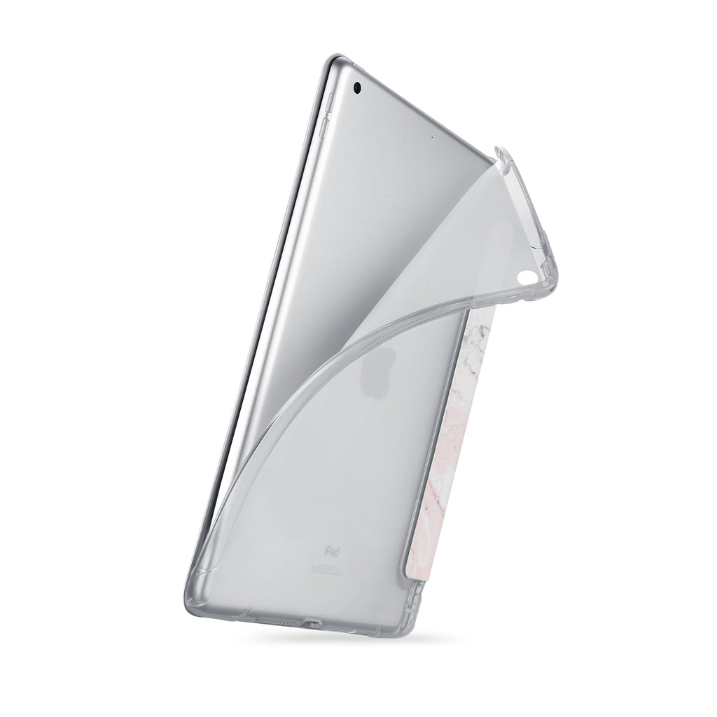 iPad SeeThru Casd with Pink Marble Design 