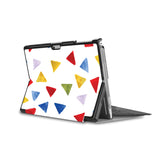 the back side of Personalized Microsoft Surface Pro and Go Case in Movie Stand View with Geometry Pattern design - swap