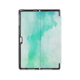 the back side of Personalized Microsoft Surface Pro and Go Case with Abstract Watercolor Splash design