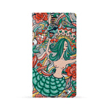 Front Side of Personalized iPhone Wallet Case with Mermaid design