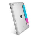 Vista Case iPad Premium Case with Beach Design has HD Clear back case allowing asset tagging for the tablet in workplace environment.