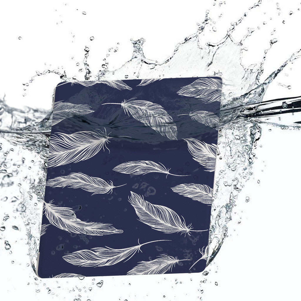 Water-safe fabric cover complements your Kindle Oasis Case with Feather design