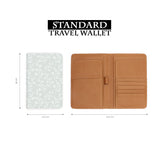 standard size of personalized RFID blocking passport travel wallet with Delicateflowers design