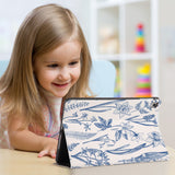 Enjoy the videos or books on a movie stand mode with the personalized iPad folio case with Flower design