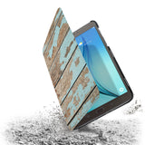 the drop protection feature of Personalized Samsung Galaxy Tab Case with Wood design