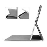 Full port acess of Personalized Microsoft Surface Pro and Go Case in Movice Stand View with Marble design
